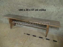 Wooden bench