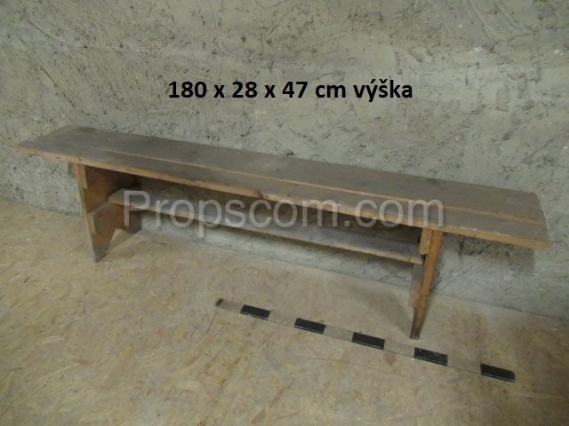 Wooden bench