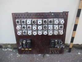 Electrical panel: fuses, circuit breakers