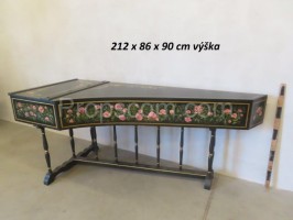 Painted harpsichord