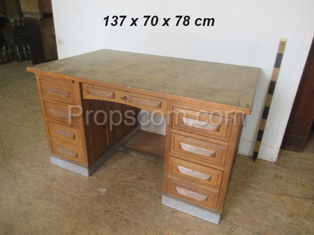 Light wood desk