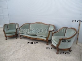 Sofa with armchairs