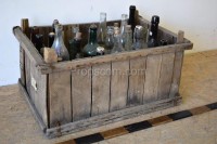 Old bottles in a crate
