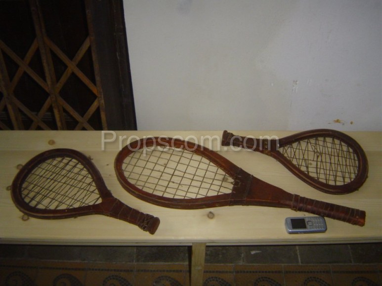 Old tennis rackets