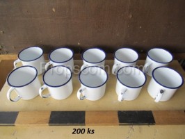 Enameled mugs