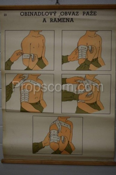 School poster - Arm and shoulder bandage