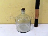 Bottles with ground glass empty