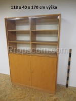 Cabinet partially glazed