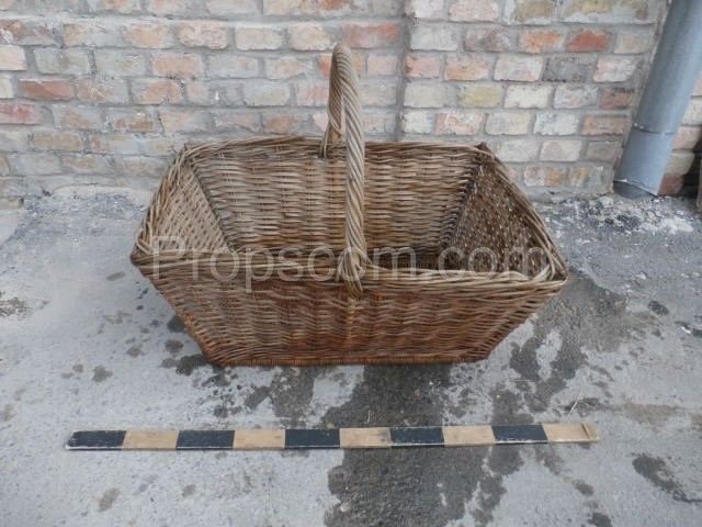 Wicker collection basket