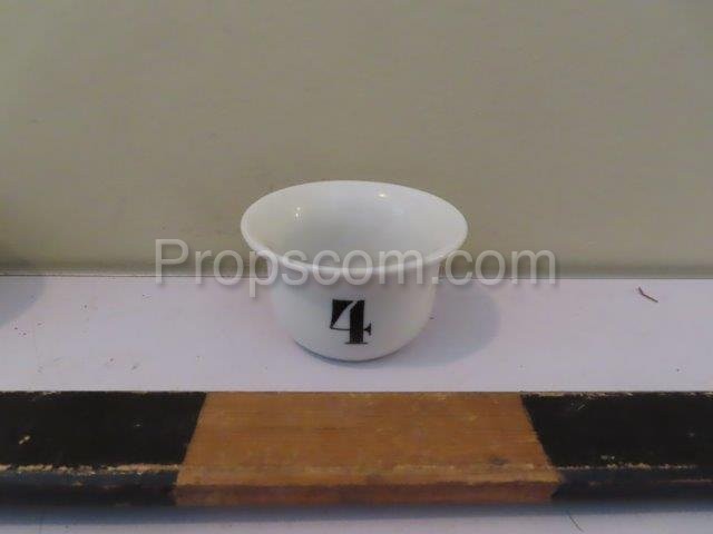 Porcelain sample bowls
