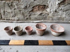 Terracotta flower pots