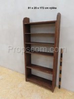 Solid dark bookcase