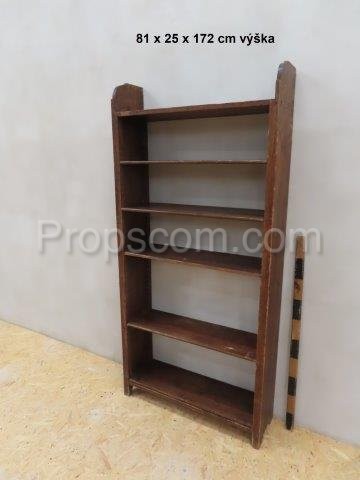 Solid dark bookcase