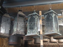 Lanterns brass glazed decorated