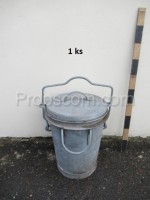 Lockable sheet metal dustbin