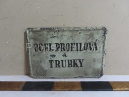 Informační cedule: Ocel profilová trubky