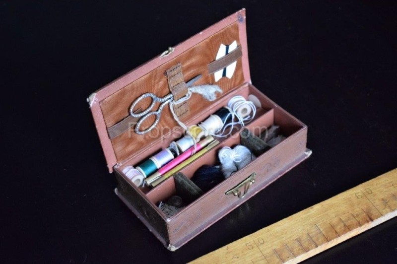 Box with sewing