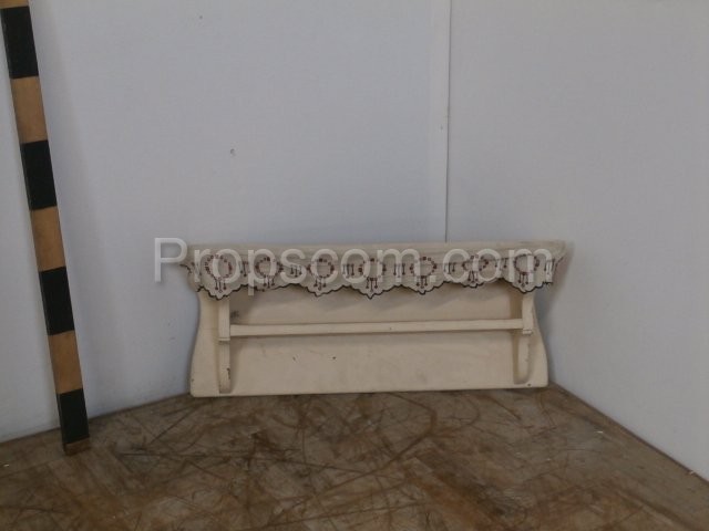 Wooden white shelf