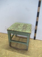 Wooden green chair