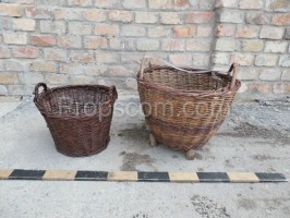 Wicker collection baskets