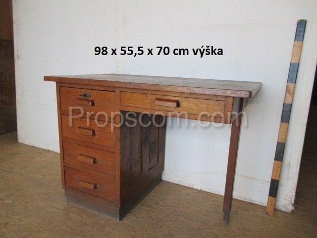 dark wooden desk