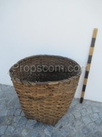 Wicker collection basket large