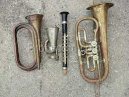 Verschiedene Blasinstrumente