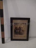 family photo glazed in a frame