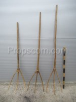 Wooden pitchfork