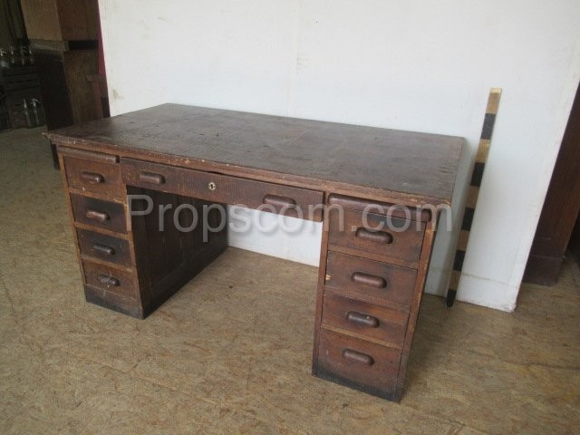 Dark wooden desk