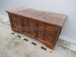 Forged wooden chest