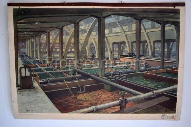 School poster - sewage treatment plant