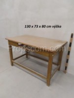 Wooden table with legs