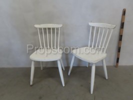 White wooden chair