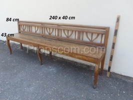 Wooden bench