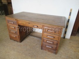 Light wood desk