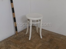 Weißer runder Stuhl