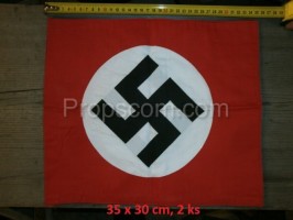 Flag with swastika