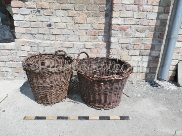 Wicker collection baskets