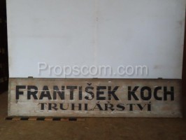 Advertising board: Joinery