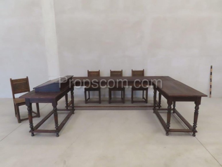 Long wooden table 