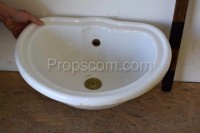 White washbasin