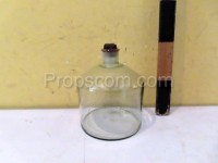 Bottles with ground glass empty