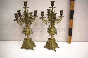 Brass candlesticks