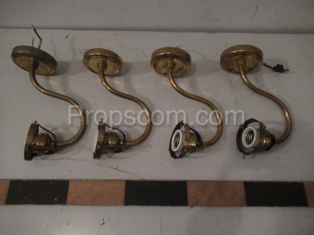 Wall light brass green