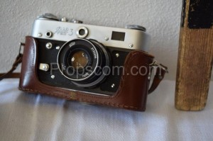 Old camera with case