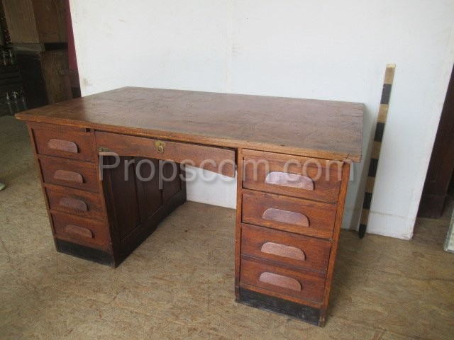 Dark wooden desk