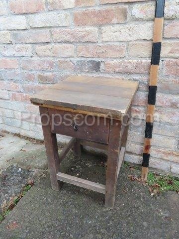 Stool with a drawer for a lock