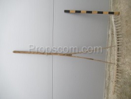 Large wooden rake