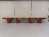 Long wooden table 